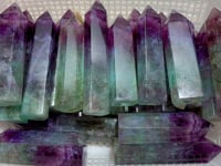 Large Fat Watermelon Colourful Fluorite Tower Point Wholesale