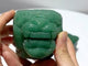 3 Pieces Green Aventurine Tiger Head Carving