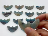 15 Pieces Trolleite Stone Owl Carving
