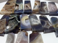 15 Pieces Large Druzy Geode Agate Points