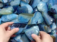 Blue Dyed Agate Arrow Head Shape Wholesale