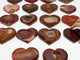 18 Pieces Large Carnelian Druzy Geode Heart