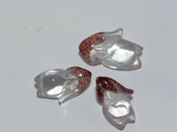 3 Pieces Super 7 Strawberry Quartz Fox Pendant