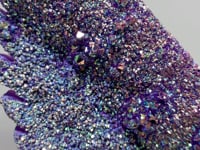 Large Aura Quartz Cluster Angel Wing Carving With Stand