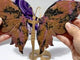 2 Pairs Butterfly Wing Carving With Stand Rhodonite Fluorite