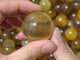 Cute Small Yellow Fluorite Spheres Wholesale