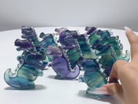Rainbow Fluorite Dinosaur Carving Wholesale