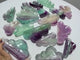 18 Pieces Colorful Fluorite Clouds Shallow Bowl