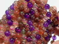 High Quality Rutile Mixed Amethyst Mixed Black Mica Bracelet Wholesale