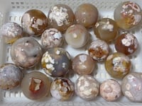 20 Pieces High Quality Sakura Agate Spheres