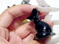 12 Types Fox Carving Wholesale Obsidian Pink Opal Yooperlite