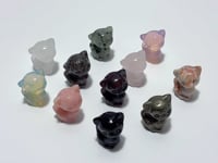 11 Types Cat Carving Wholesale Obsidian Pink Opal Yooperlite