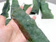 7 Pieces Large Natural Prehnite Tower Raw Side