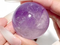 Amethyst Enhydro Quartz sphere With Moving Bubble