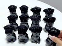 Silver Sheen Obsidian Men And Women Model Body Goddess Carving Wholesale