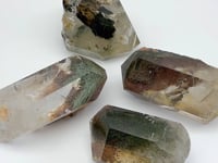 4 Pieces High Quality Garden Quartz Points Raw Bottom (For Collection)