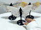 3 Pairs Agate Angel Wing Carving With Stand