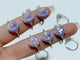 14 Pieces S925 Lavender Quartz Cut Faceted Ring Style #1