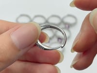 10 Pieces S925 Ametrine Sugar Cube Ring Style #1