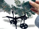 4 Pairs Small Moss Agate Angel Wing Carving With Stand