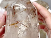 4 Pieces Clear Quartz With White Mica Tower