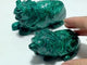 2 Pieces Unique Malachite Lion Carving