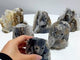 6 Pieces Clear Quartz Cluster Groot Carving