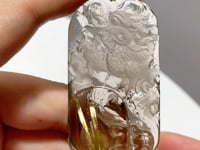 High Grade Chinese Dragon Rutile Pendant Carving