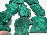 8 Pieces High Quality Polished Malachite Slab