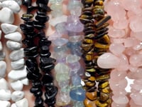 Irregular Crystal Chips Stone DIY Rose Quartz Obsidian Loose Beads #2
