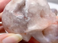 11 Pieces Druzy Geode Sakura Flower Agate Skull Carving