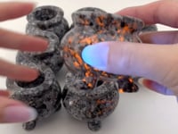 Yooperlite Incense Burner Carving Wholesale (UV Reactive)