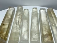 6 Pieces High Quality Large Clear Quartz Tower 11.4-13.4in