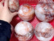 7 Pieces Large Fire Quartz Spheres 3.6-5.3in