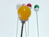 Colorful Glass Cat Eye Small Sphere Hairpin Wholesale