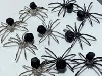 Garnet Raw Spider Ornament Handmade Alloy Spider Wholesale