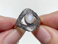 #C5 Silver Rings Wholesale Moonstone Peridot Topaz Garnet Black Tourmaline