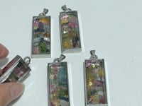 Colorful Tourmaline Gravel Chips Car Pendant Wholesale
