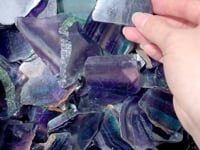 2-3in Small Rainbow Fluorite Slab Wholesale