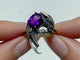 #F4 Silver Rings Dragon Shape Wholesale Sunstone Garnet Amethyst Tourmaline Citrine