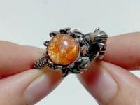 #H3 Silver Rings Mermaid Shape Wholesale Sunstone Malachite Strawberry Quartz