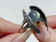 #H6 Silver Rings Angle Wing Shape Wholesale Kunzite Labradorite Garden Quartz