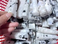 3-4.3in India Moonstone Tower Point Hexagonal Pyramid Shape Wholesale