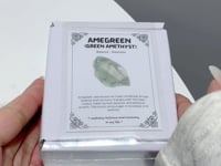 Raw Green Amethyst Gift Box Wholesale Shrink Wrap Packaging