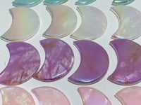 Aura Mixed Color Clear Quartz Moon Carving Wholesale