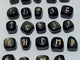 Rune Stones Set Engraved Gold Sheen Obsidian Crystal Wholesale