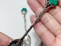 Malachite Silver Coffee Spoon Wholesale