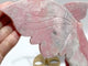 Unique Pink Opal Butterfly Wing Carving With Stand
