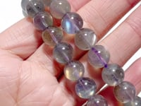 2pcs High Grade Clear Rainbow Labradorite Bracelet (HGUB29)