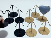 Crystal Heart Palm Stone Small Holder Stand Base Wholesale